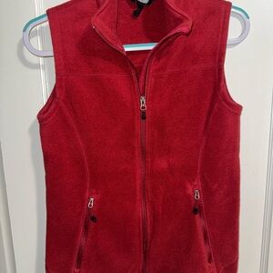 Eastern Mountain Sports Burgundy Fleece Vest